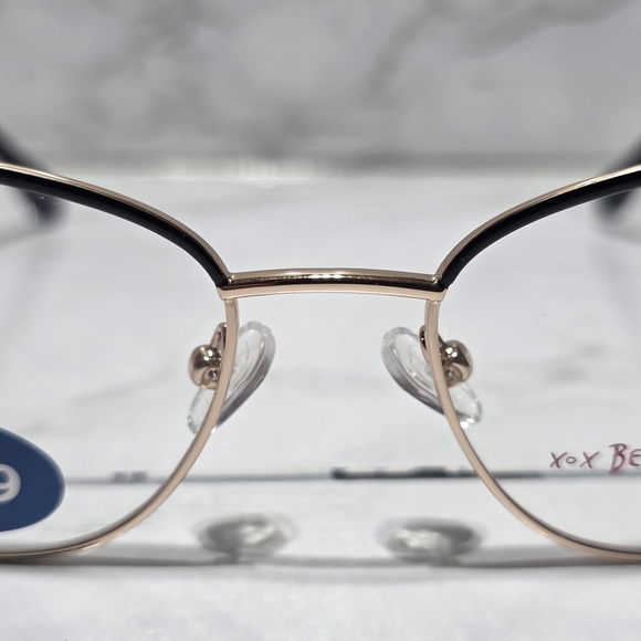 Betsey Johnson Black and Gold Women's Glasses - Picture 9 of 9